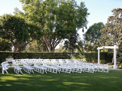 Wedding Garden at Mile Square with shaded ceremony set-up